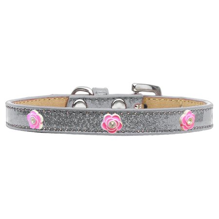 PET PAL Bright Pink Rose Widget Dog CollarSilver Ice Cream Size 20 PE816805